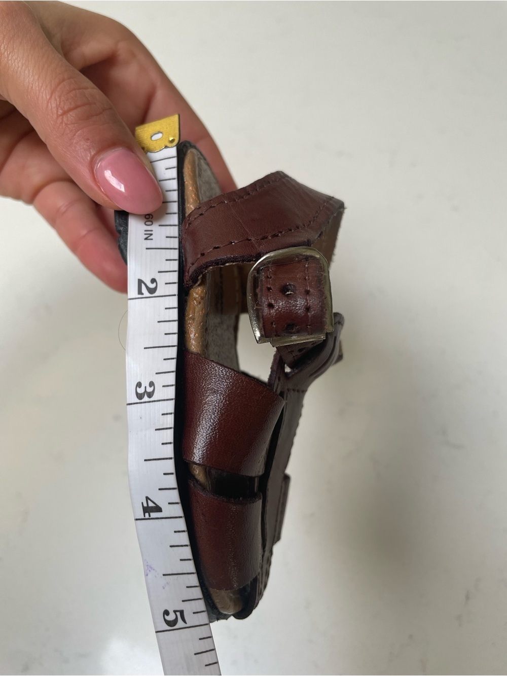 Baby Toddler Mexican Leather Huarache
Sandals Brown Handmade Size 12 New(5) - Picture 10 of 12